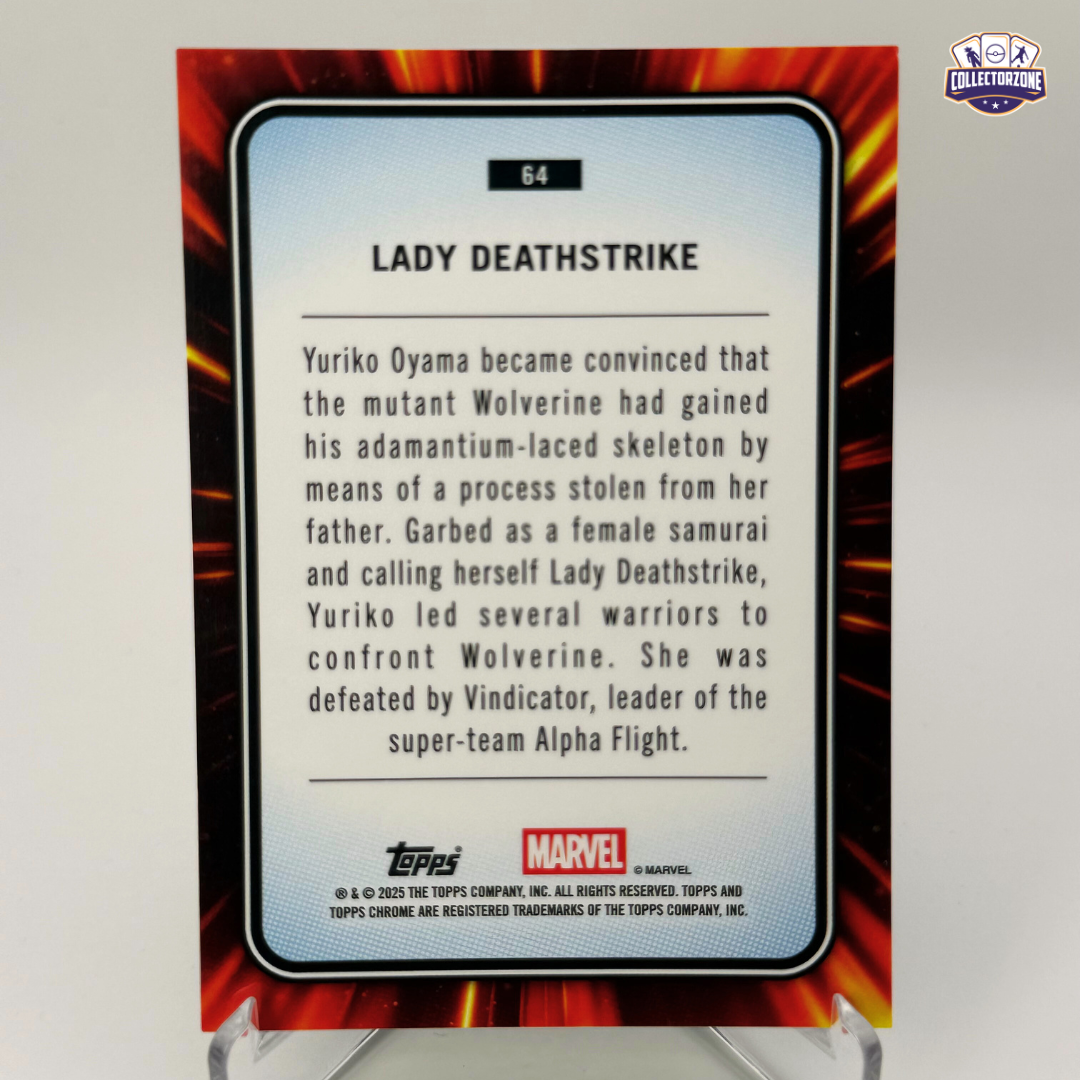 Marvel Chrome 2025 Lady Deathstrike (Hulk Green Lazer Refractor 94/99)