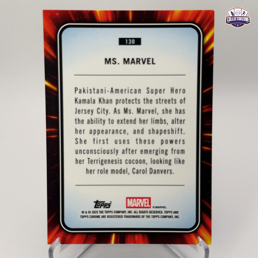Marvel Chrome 2025 Ms. Marvel (Blue Refractor 194/299)