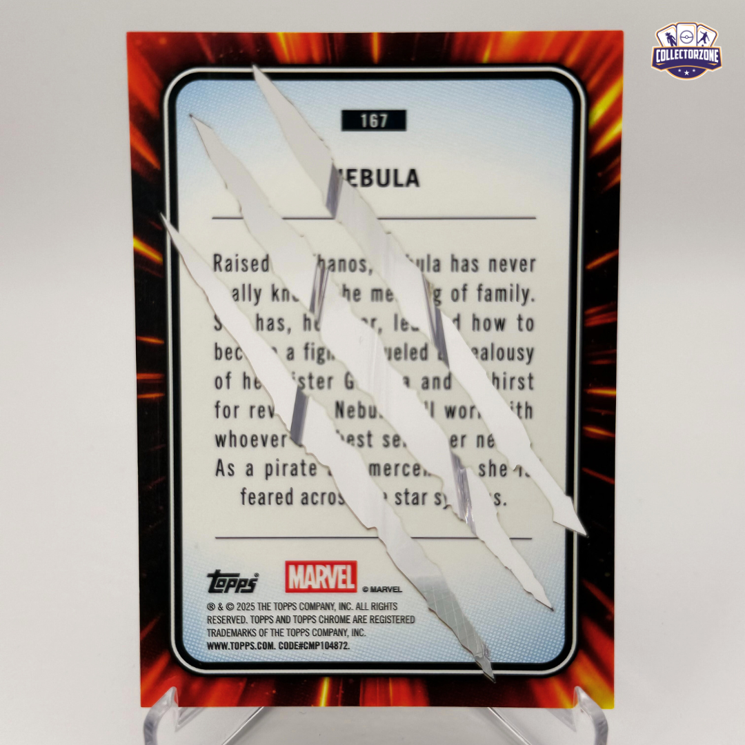 Marvel Chrome 2025 Nebula (Clawed Chrome Black Refractor 13/20)