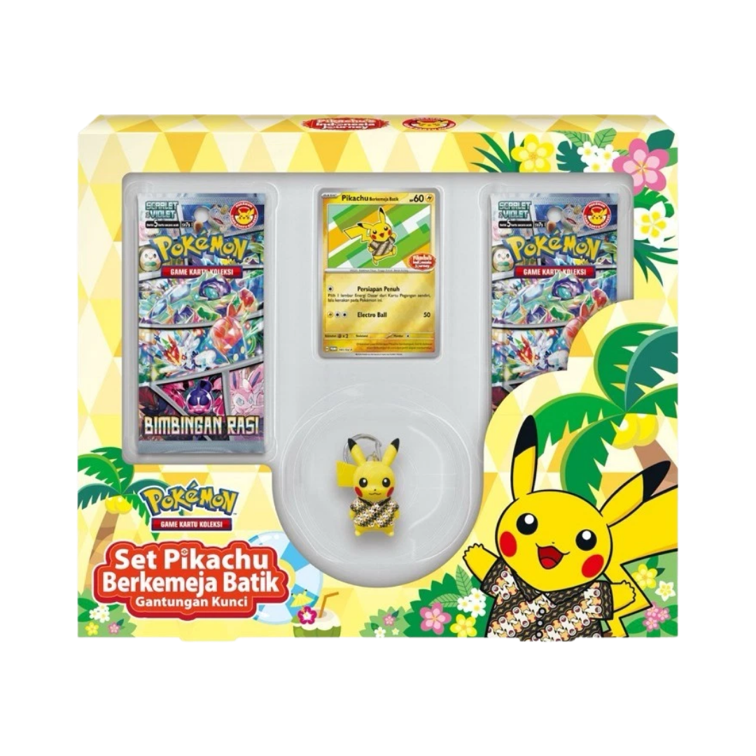 Pokémon Pikachu Berkemeja Batik Keychain Box – The Collectorzone Store