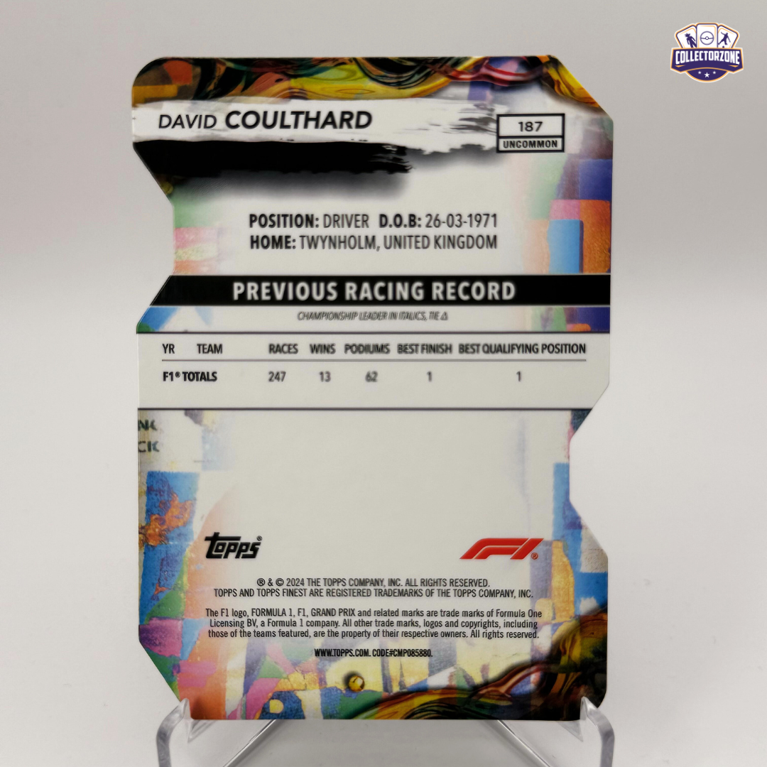 F1 Finest 2024 David Coulthard (Uncommon Die Cut 31/75)