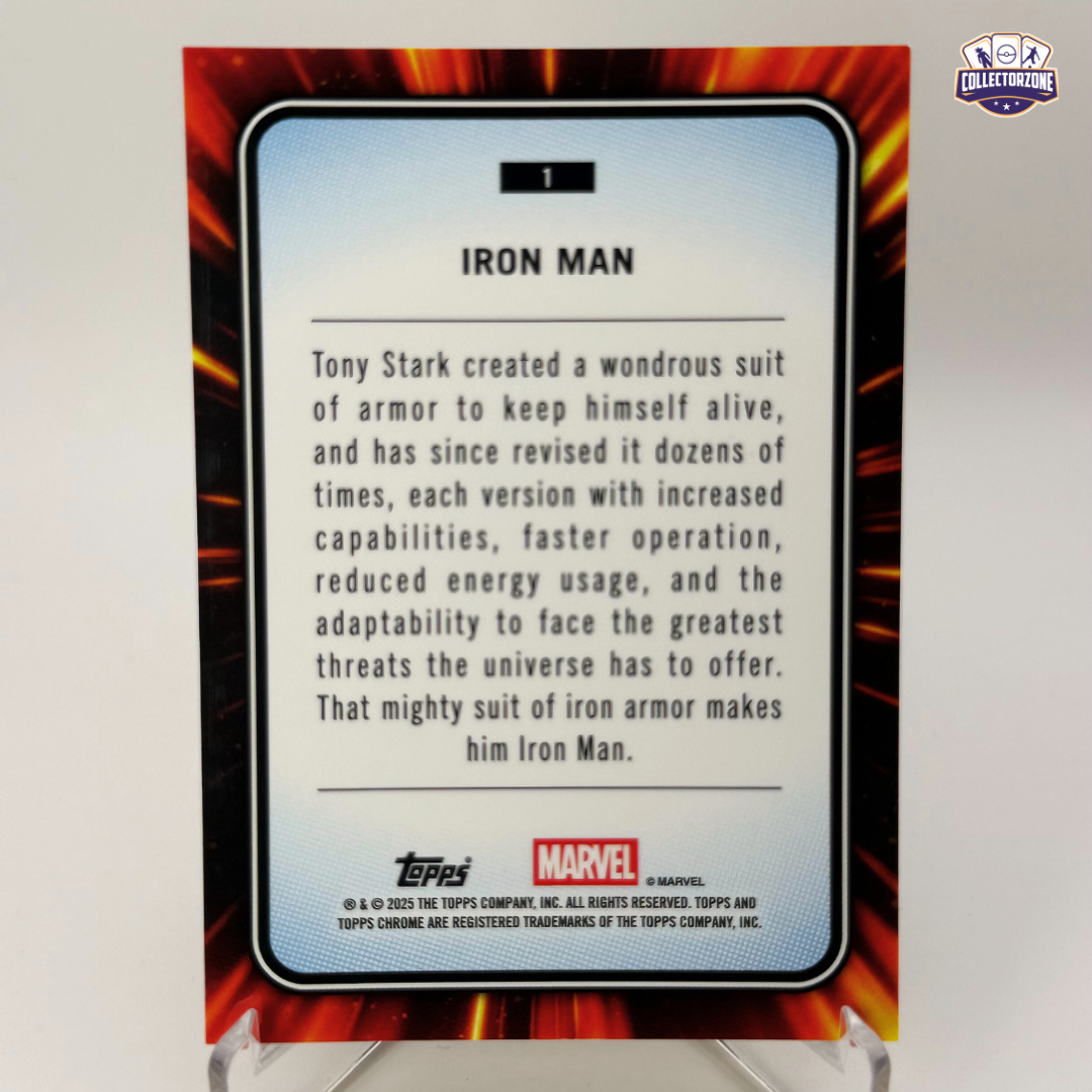Marvel Chrome 2025 Iron Man (Yellow Lava Refractor)