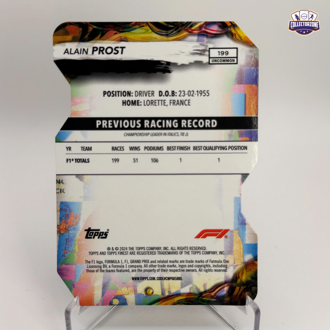 F1 Finest 2024 Alain Prost (Uncommon Die Cut 08/75)