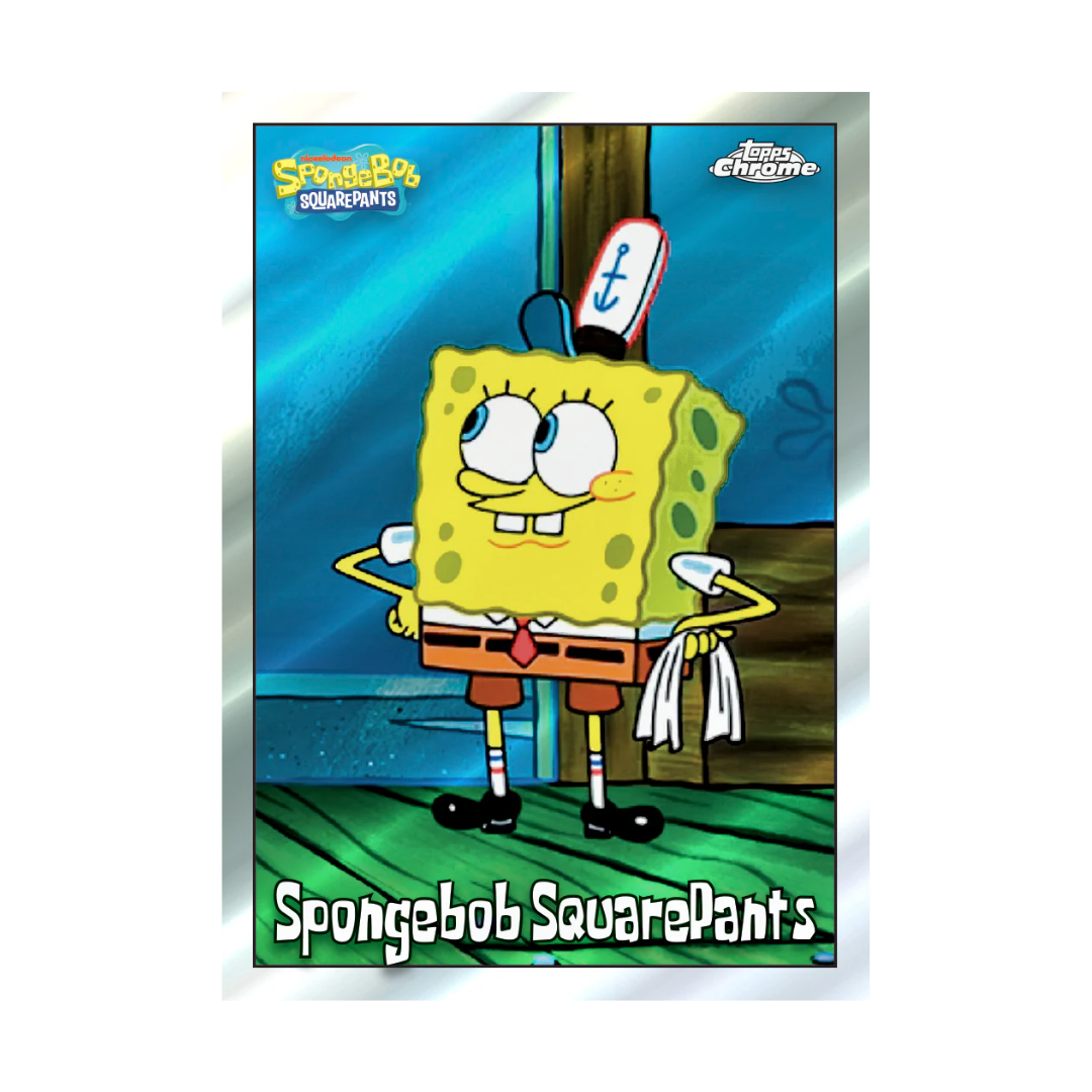 Topps Chrome 25th Anniversary SpongeBob Value Blaster 2025