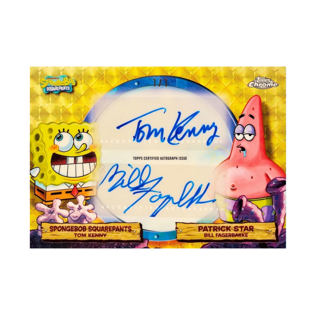 Topps Chrome 25th Anniversary SpongeBob Hobby Box 2025