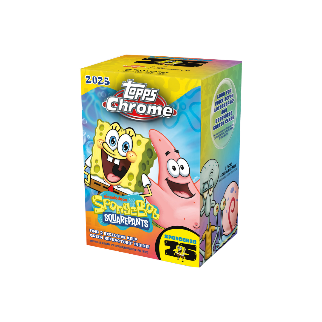 Topps Chrome 25th Anniversary SpongeBob Value Blaster 2025