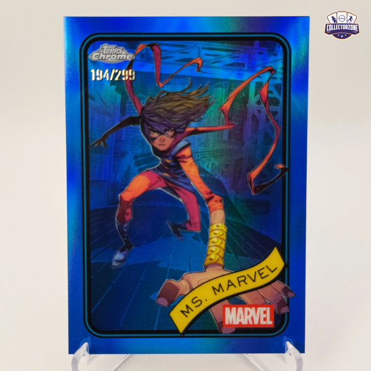 Marvel Chrome 2025 Ms. Marvel (Blue Refractor 194/299)