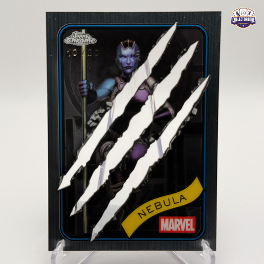 Marvel Chrome 2025 Nebula (Clawed Chrome Black Refractor 13/20)