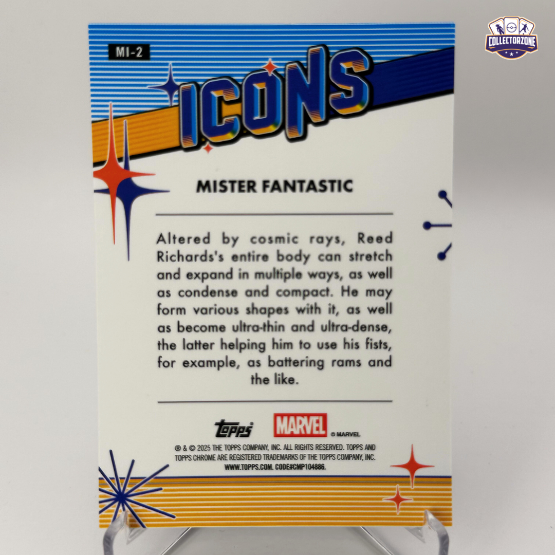 Marvel Chrome 2025 Mister Fantastic (Icons Insert)