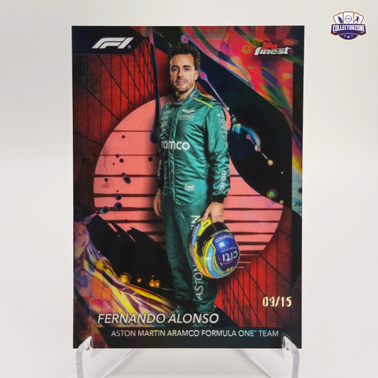 F1 Finest 2024 Fernando Alonso (Uncommon Red/Black Vapor 09/15)