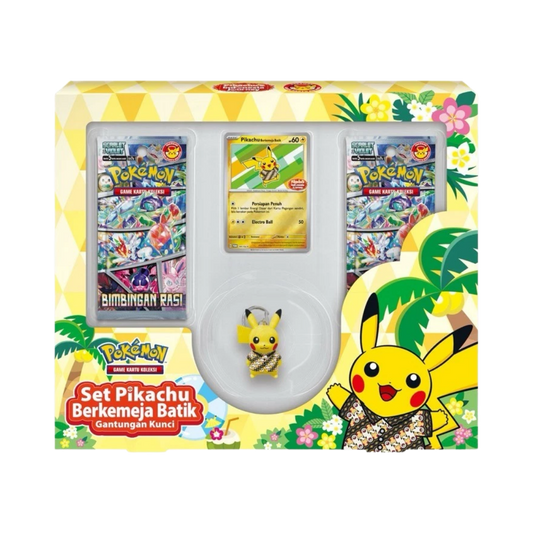Pokémon Pikachu Berkemeja Batik Keychain Box