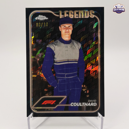 Topps Chrome F1 2024 David Coulthard (Black Legends Logofractor 08/10)