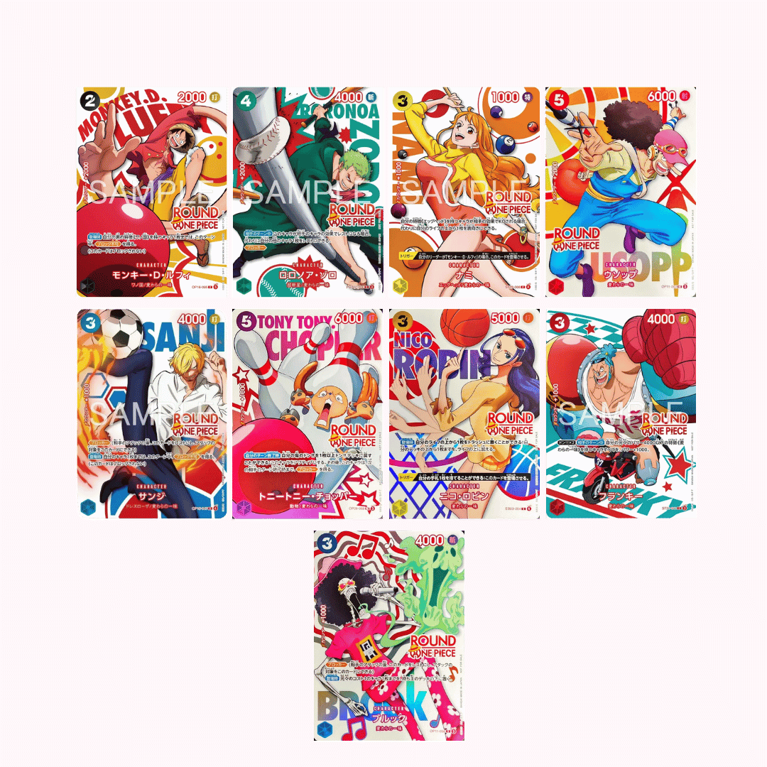 One Piece x Round 1 Full Set Promos [PRE-ORDER]