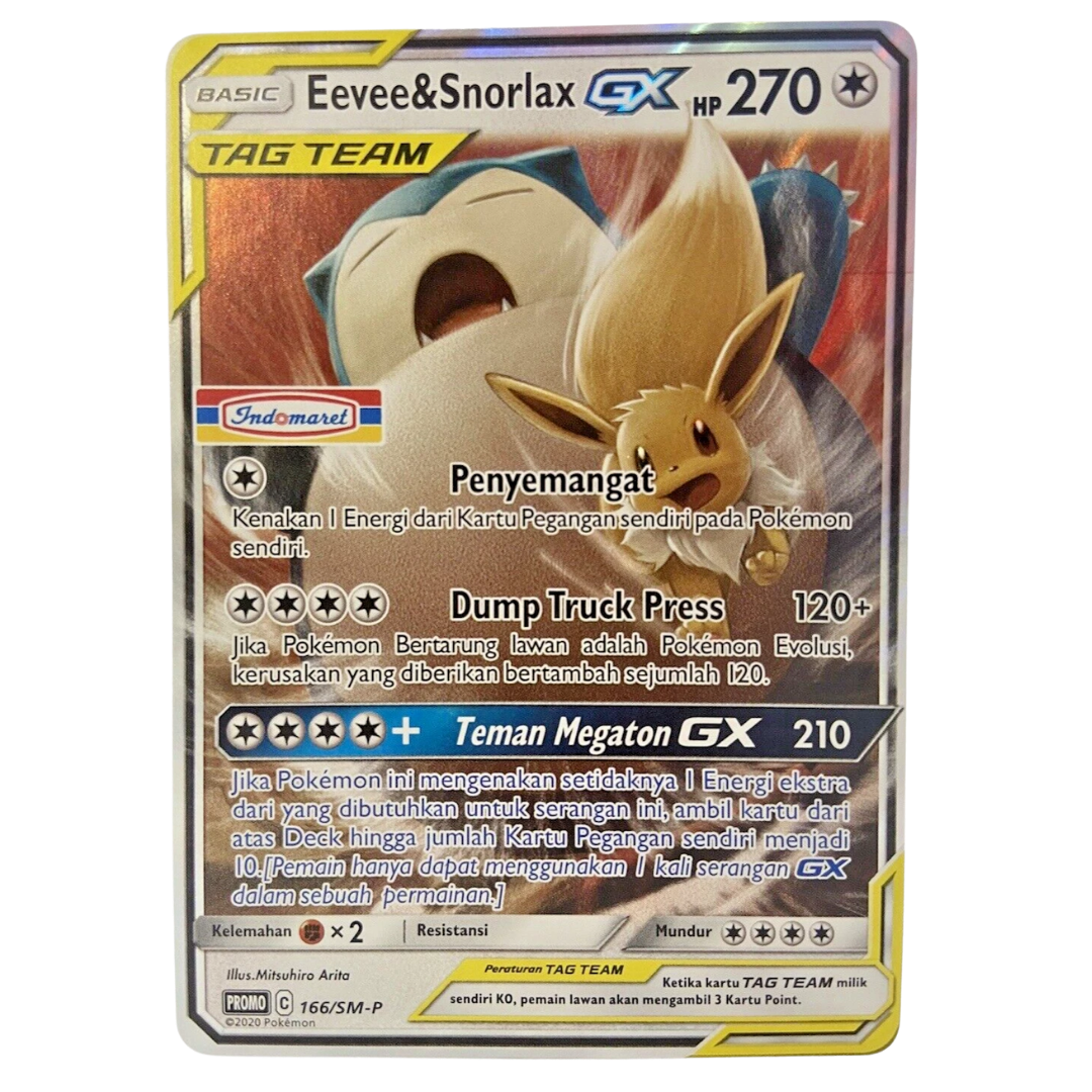 Pokémon Snorlax & Eevee Indomaret Promo 166/SM-P