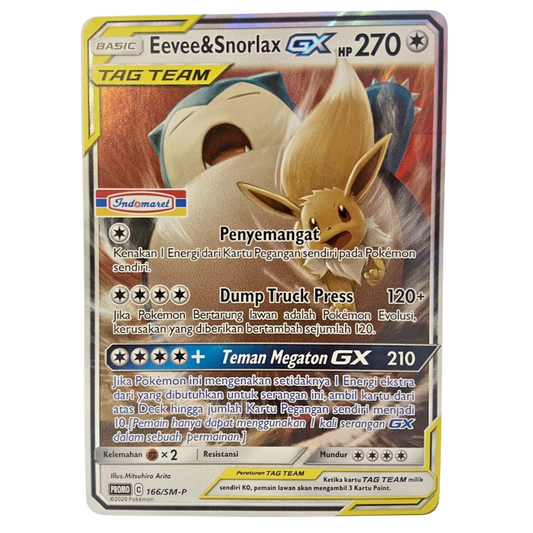 Pokémon Snorlax & Eevee Indomaret Promo 166/SM-P