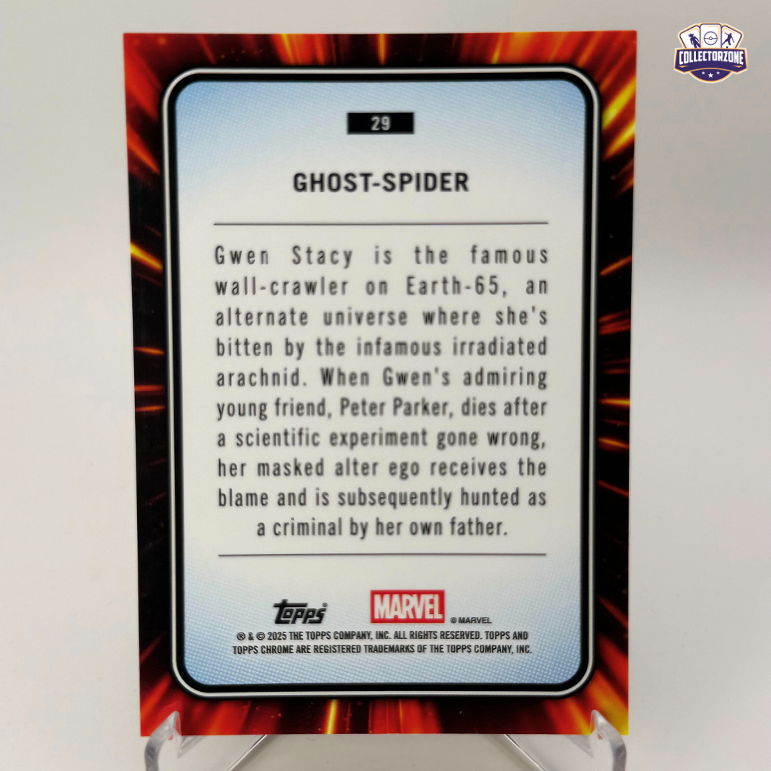 Marvel Chrome 2025 Ghost-Spider (Yellow Lava Refractor)
