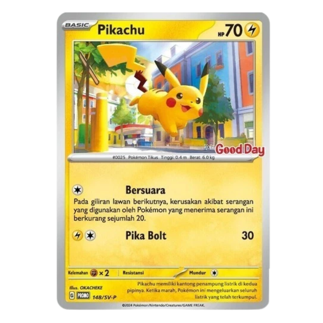 Pokémon Pikachu Good Day Promo 148/SV-P