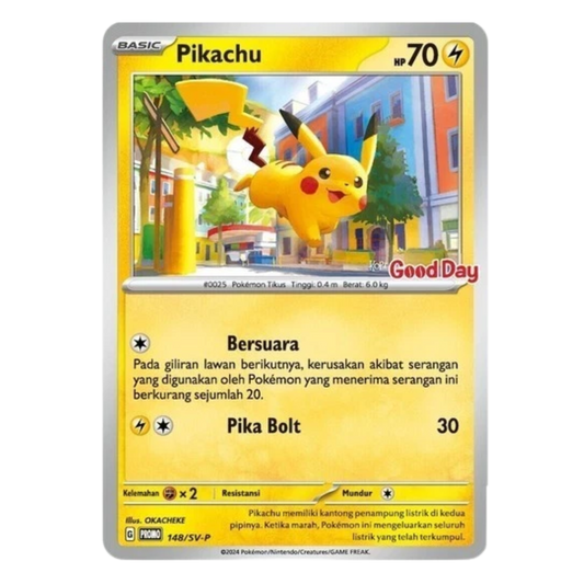 Pokémon Pikachu Good Day Promo 148/SV-P
