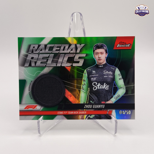 F1 Finest 2024 Guanyu Zhou (Raceday Relics Patch 04/50)