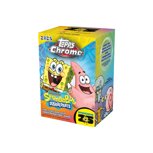 Topps Chrome 25th Anniversary SpongeBob Value Blaster 2025
