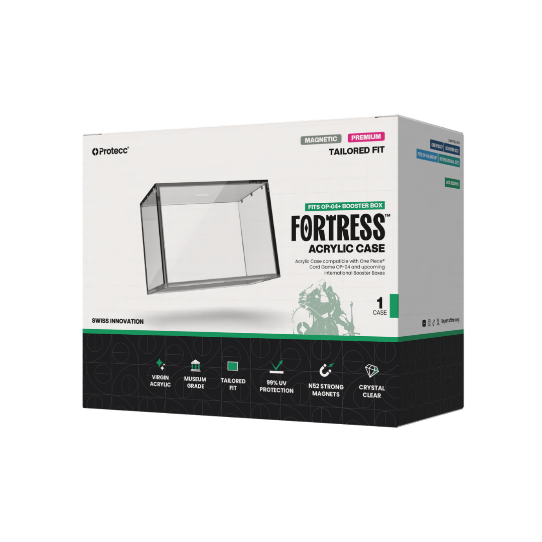 Protecc Fortress One Piece English Booster Box Acryl [OP-04 and Upcoming]