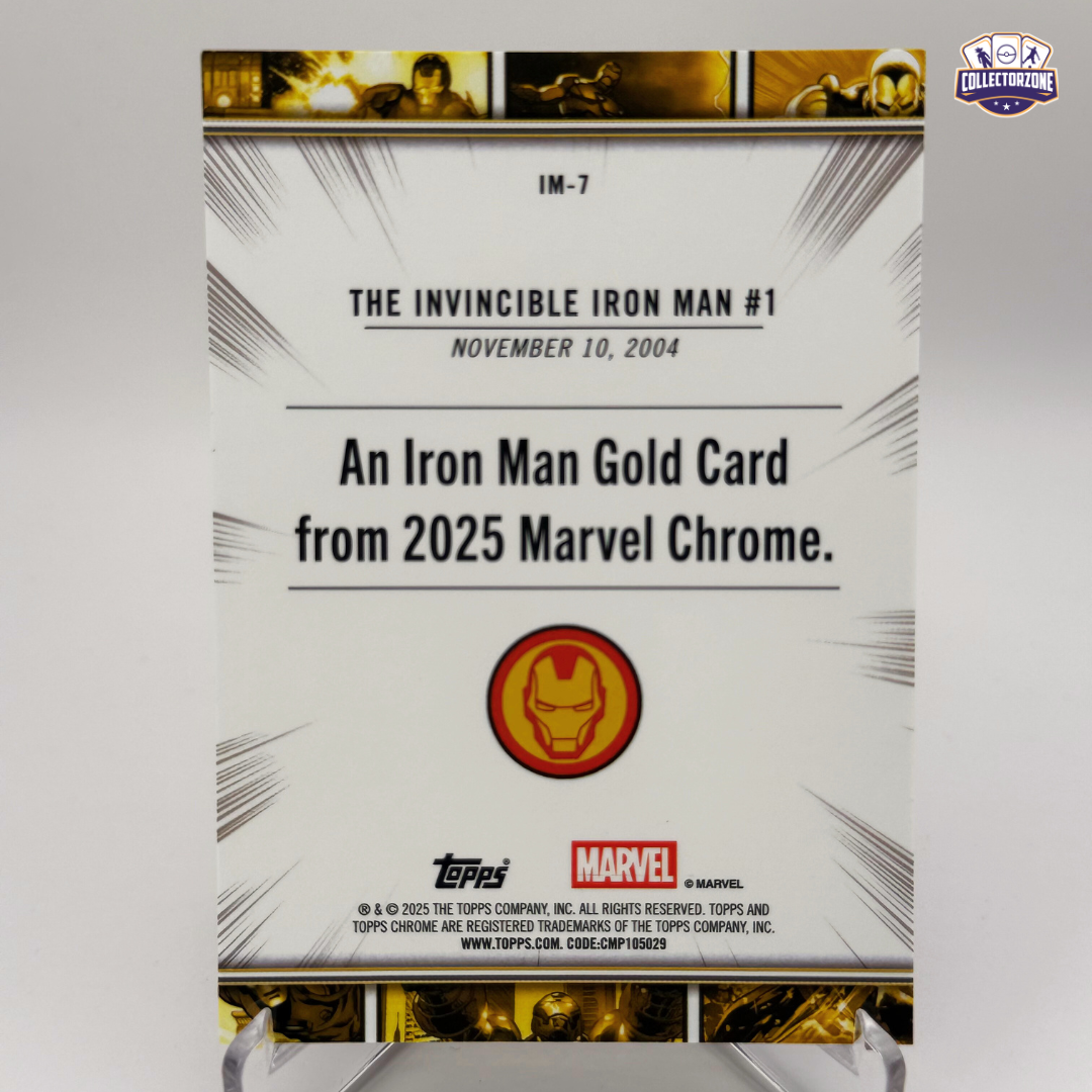 Marvel Chrome 2025 The Invincible Iron Man Gold Card (2004)